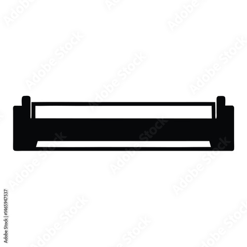 laminator vector silhouette icon - ideal for business, office, or remote work graphics.