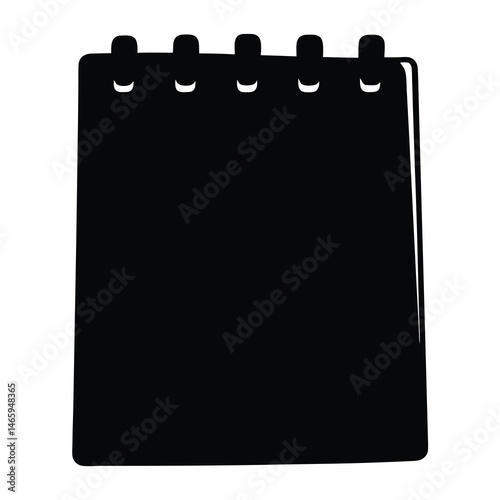 legal pads vector silhouette icon - ideal for business, office, or remote work graphics.