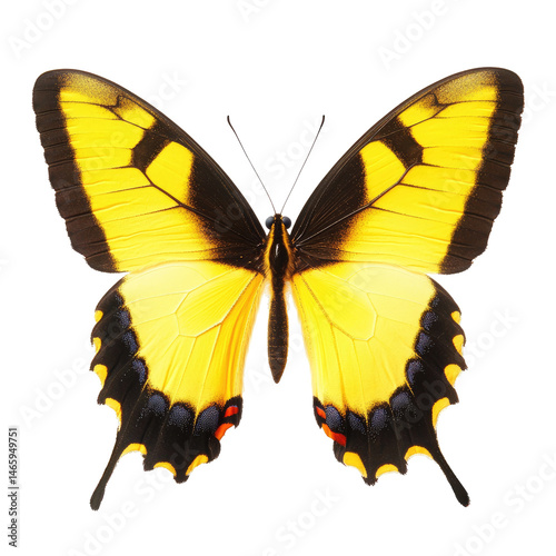Yellow butterfly, detailed wings photo