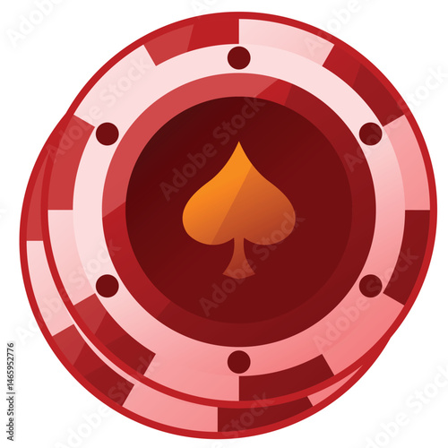casino chip element illustration