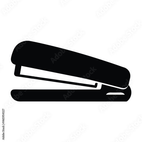 stapler vector silhouette icon - ideal for business, office, or remote work graphics.