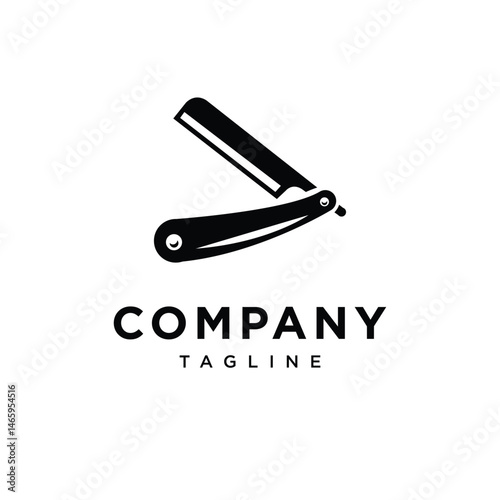 Razor Barber Logo Icon Vector.