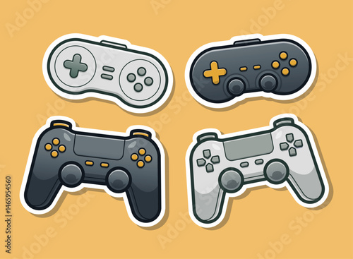 Set of Game Controllers for Video Games