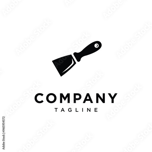 Putty Knife Simple Logo Icon Vector
