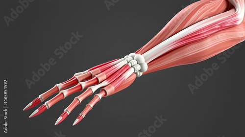 Extensor Digitorum Longus_Muscle Anatomy For Medical Concept 3D Illustration