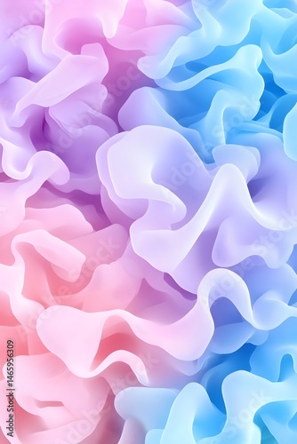 Abstract pastel swirls in pink, purple, and blue hues