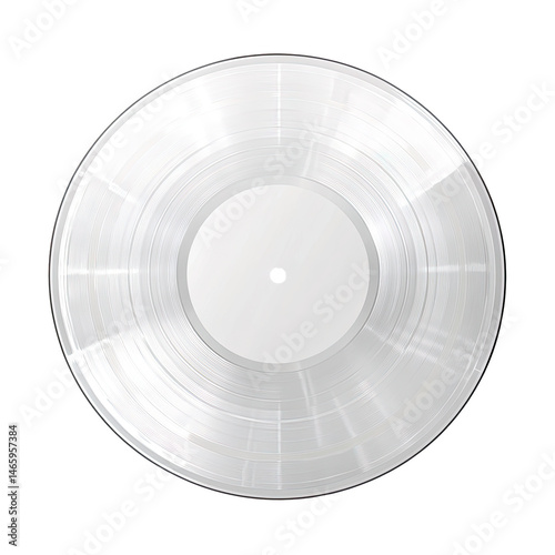 Clear vinyl record