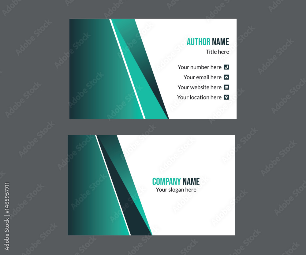Fototapeta premium Luxury and elegant business card design template
