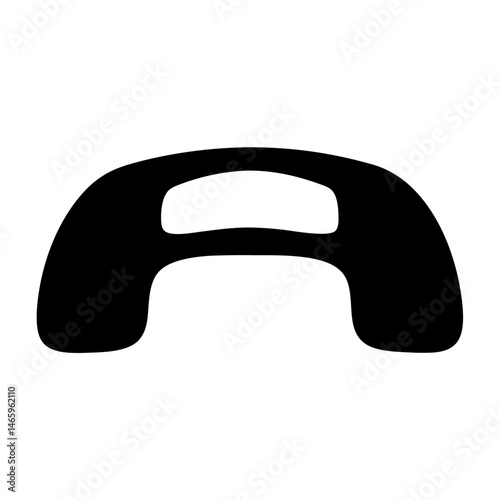 conference phone vector silhouette icon - ideal for business, office, or remote work graphics.