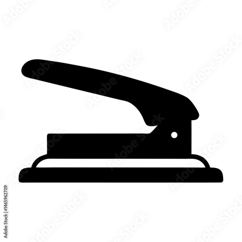 hole puncher vector silhouette icon - ideal for business, office, or remote work graphics.