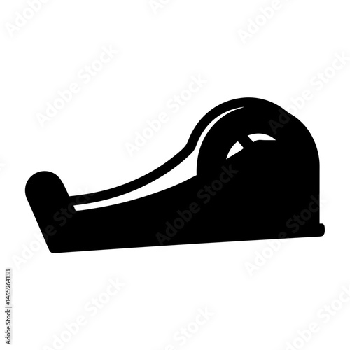 tape dispenser vector silhouette icon - ideal for business, office, or remote work graphics.