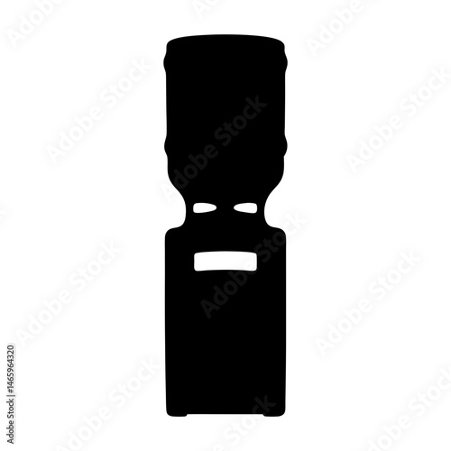 water cooler vector silhouette icon - ideal for business, office, or remote work graphics.