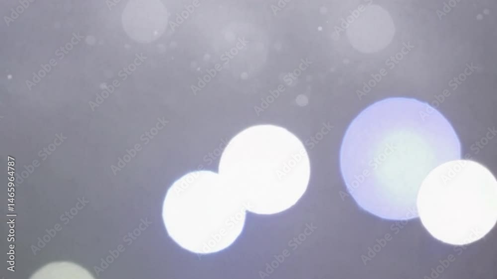 Abstract silver bokeh light background