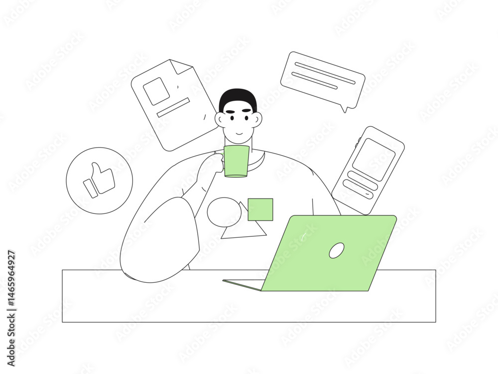 Personnel doing job interview flat vector concept operation hand drawn illustration
Personnel doing job interview flat vector concept operation hand drawn illustration
