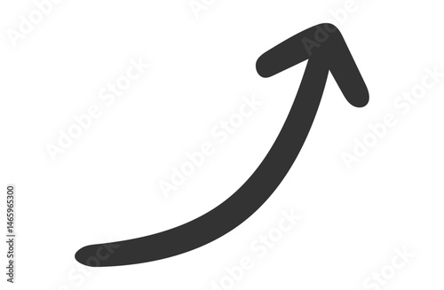 Hand-drawn Arrow Icon for Casual UI and Notes