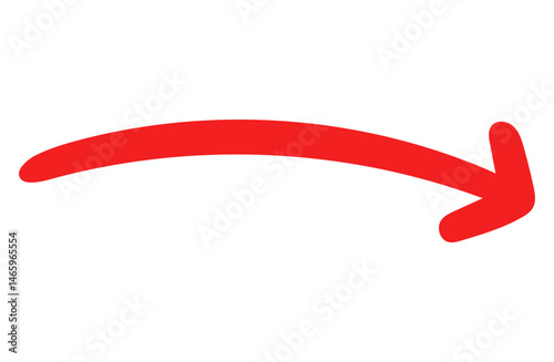 Hand-drawn Arrow Icon for Casual UI and Notes