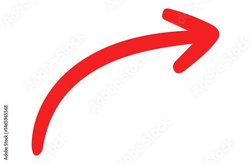 Hand-drawn Arrow Icon for Casual UI and Notes