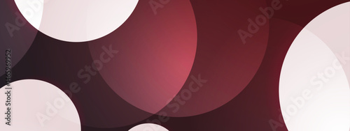 Abstract geometric design of overlapping red and white circles. Suitable for backgrounds, patterns, branding, or digital art projects requiring a modern aesthetic.