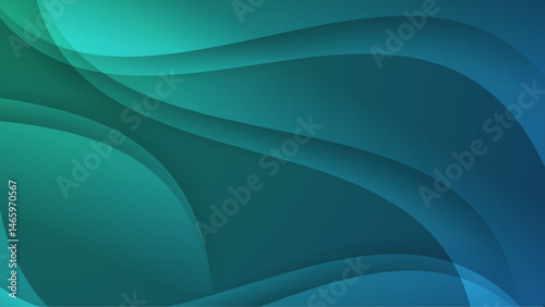 Abstract background with blue and green curves, perfect for graphic design projects, presentations, web backgrounds, and artistic creations.