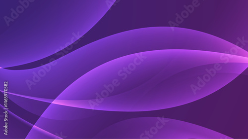 Purple abstract background with translucent waves suitable for modern design projects, web banners, social media graphics, and digital art.