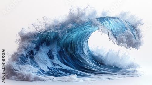 Fototapeta Naklejka Na Ścianę i Meble -  Ocean waves isolated on transparent background