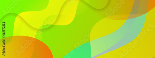 Green and yellow abstract shapes suitable for backgrounds, posters, or digital designs. Great for adding a touch of modernity and vibrancy.
