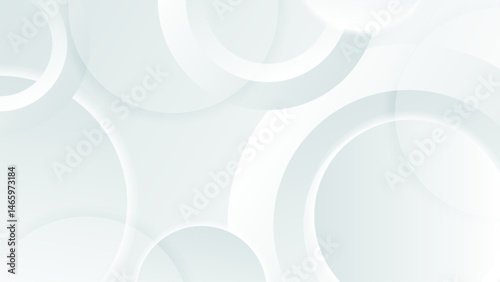 White abstract background with overlapping circles. Suitable for modern design, web graphics, print materials, and digital art projects.