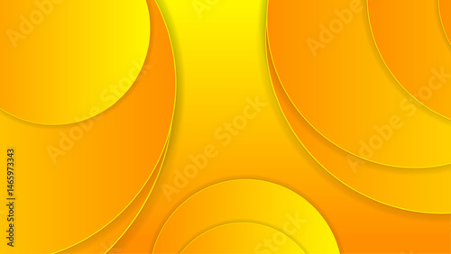 Abstract background of overlapping yellow and orange circles. Great for vibrant designs, modern art projects, and eye catching marketing materials.