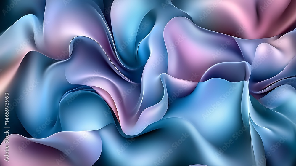 Obraz premium Abstract flowing fabric design (1)