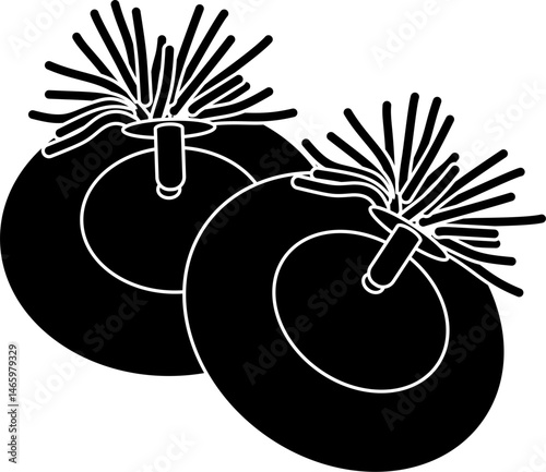 Ceng ceng silhouette vector