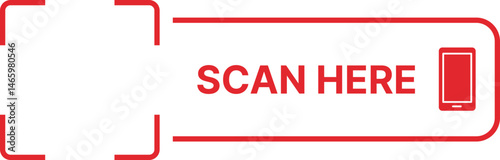 Red scan here frame
