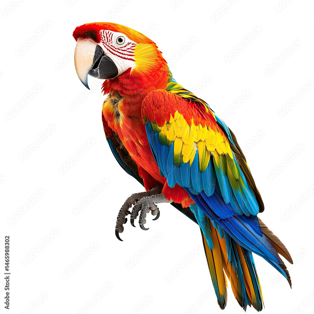 Obraz premium Vibrant parrot portrait (1)
