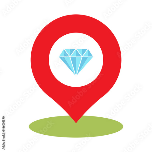 jewelry store pin location icon 