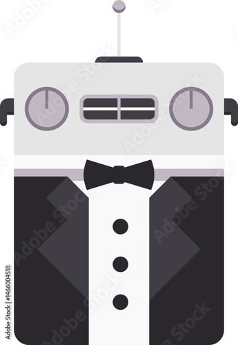 Illustration of AI Robot Music Generator