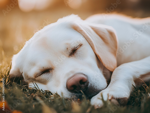 golden retriever puppy sleeping