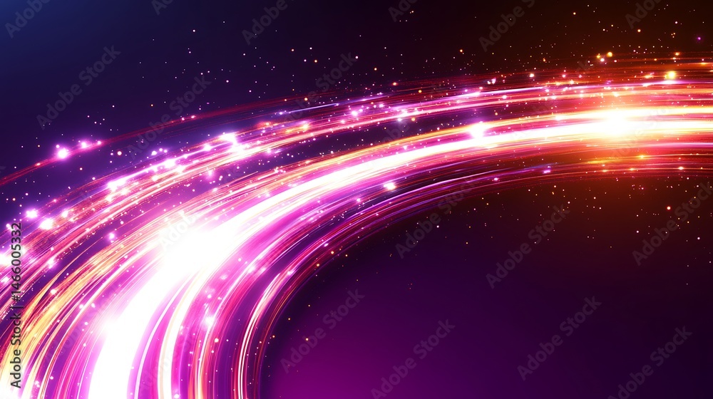 Obraz premium Abstract energetic swirling light