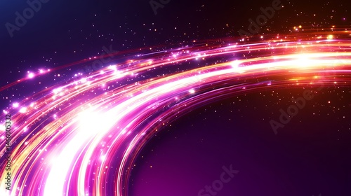 Abstract energetic swirling light