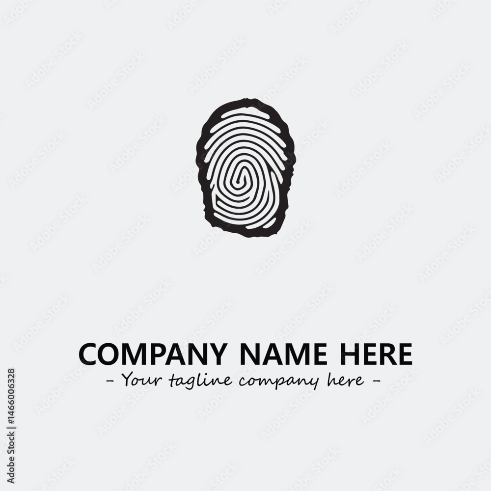 Fingerprint logo company design vector illustration Fingerprint logo company design vector illustration
