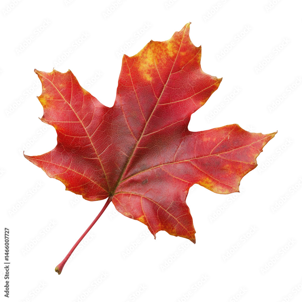 Obraz premium Autumn leaf, vibrant colors