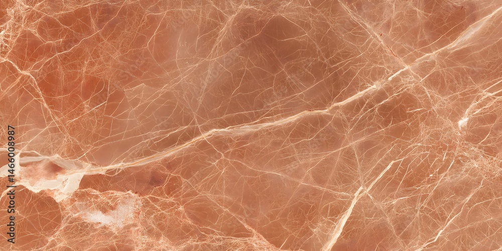 Fototapeta premium Terracotta Marble Texture Light Brown Veined Stone Background