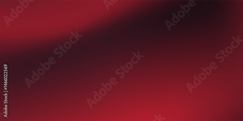 Red black wave background with mesh gradient effect. Vector illustration