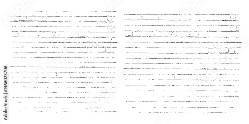 Abstract Black lines on white. Boho striped hand drawn ink seamless pattern.