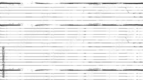 Distressed overlay texture of rough surface. Abstract Black lines on white. Boho striped hand drawn ink seamless pattern.
