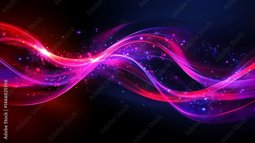 Naklejka premium Abstract energy waves (5)