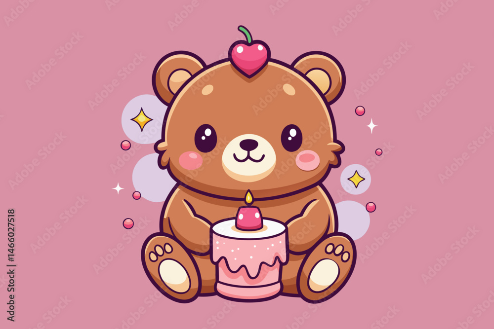Obraz premium cute bear colorful Vector