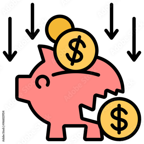 Financial Crisis Icon