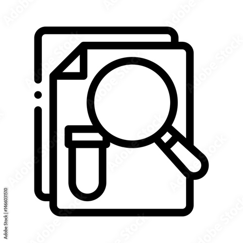 medical research line icon