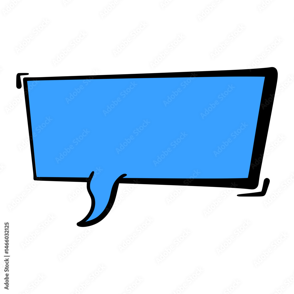 Naklejka premium Comic Bubble speech. perfect for highlighting text in comics, ads, or social media. Fully scalable and easy to customize