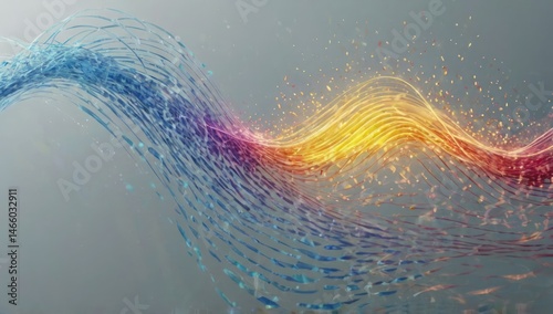 create an illustration of light wave as a particle. a diagram.