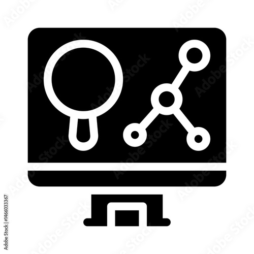 medical research glyph icon